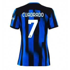 Inter Milan Juan Cuadrado #7 Replica Home Stadium Shirt for Women 2023-24 Short Sleeve